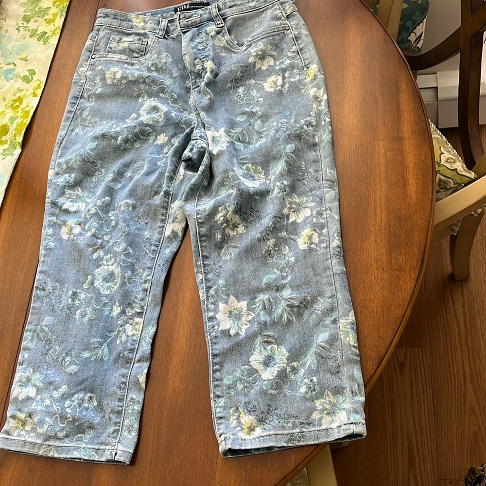 French Dressing Jeans ,  Floral Capris